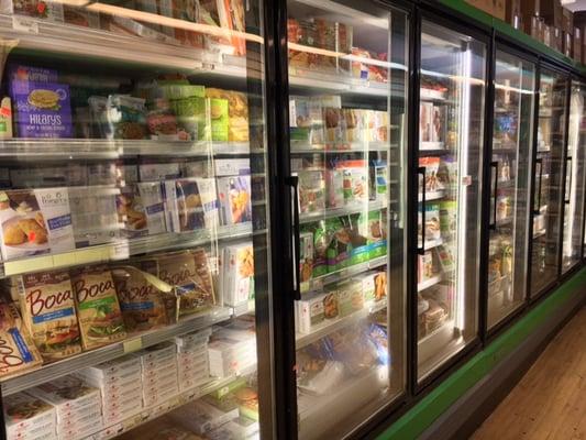 Frozen foods including Amy's, Alexia, Earth's Best, Udi's, and others