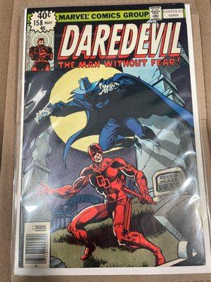 Daredevil issue #158, Frank Miller's debut on the title. Purchased from B&B Collections.