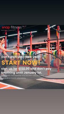 New Years resolution doesn't have to wait until January! Join today and feel great today!