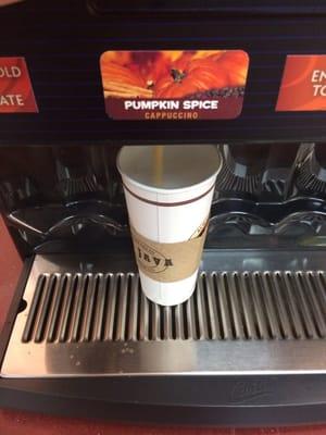 99 cent any size coffee for a limited time only