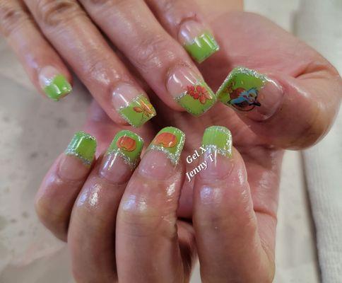 Gel X, very light, thin and pretty !