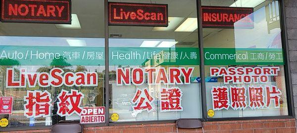 NOTARY AND LIVESCAN SERVICES