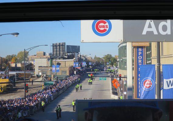 View from the station on a very happy day in November 2016.