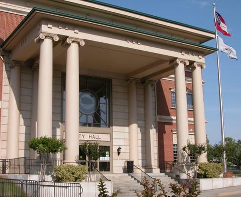 Lawrenceville City Hall Columns