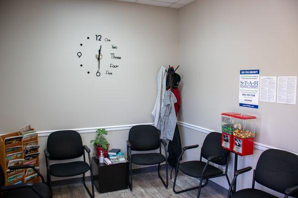 Waiting area of STAR Physical Therapy - Manchester