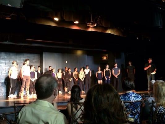 The whole company on stage!