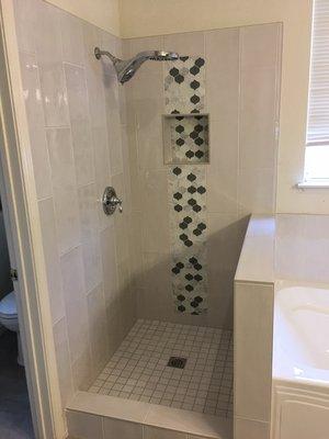 Beautiful bathroom shower work