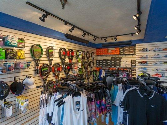 Warner Tennis Center Pro-Shop in conjunction with Tennis Warehouse.