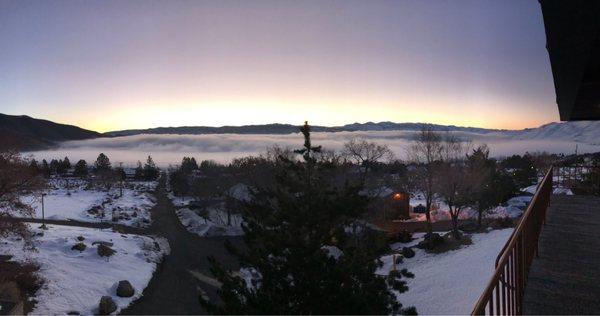 Early morning Winter, from Lakeview restaurant