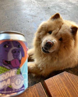 Having a frosty cold Birdie IPA with my man Butters.