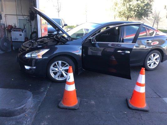 My car getting smog done