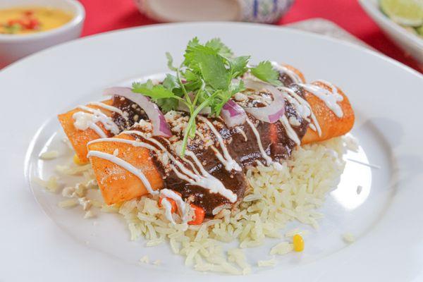 Mole Enchiladas