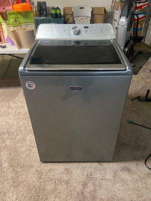 The broken down Maytag washer