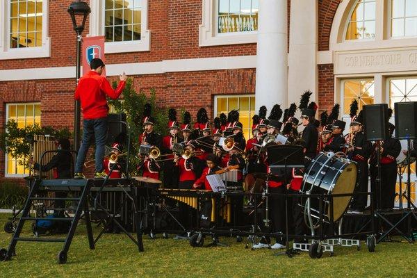 Warrior Band performing in the Courtyard