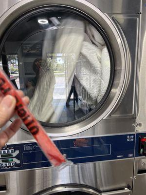 Complementary frozen otter pops today while I dry my  nice clean bedspread in their sparkling dryer!  Awesome!