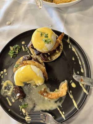 Surf and turf Benedict.