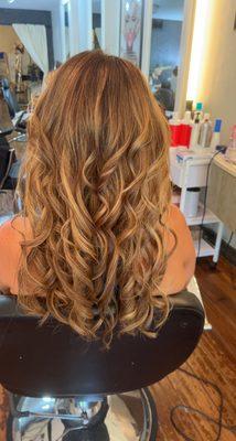 Balayage & Hand tied hair extensions