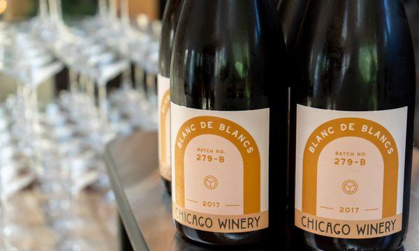 Sparkling wine made at Chicago Winery