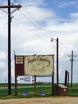 Sign out front