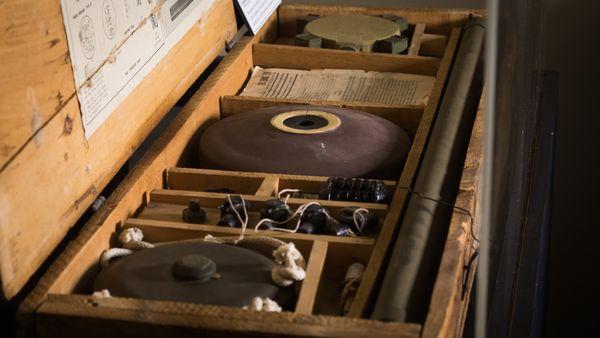 World War II mine kit on display at Museum of World Treasures in Wichita, KS