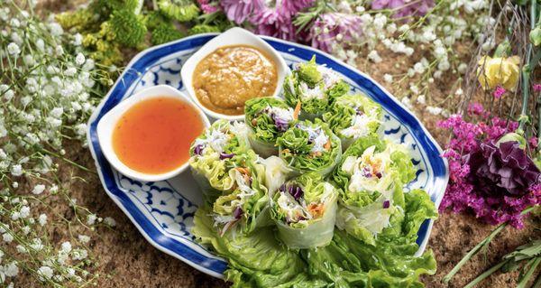 Vegan fresh spring rolls