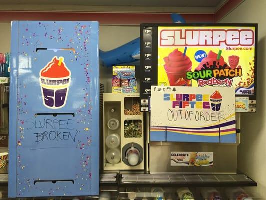 Out of order on 7-11-2016/Slurpee Day