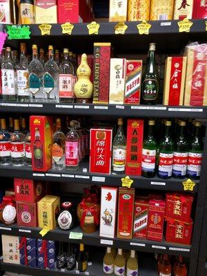 Cool Chinese liquor section