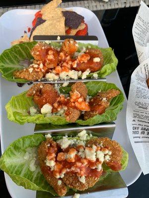 Buffalo shrimp lettuce boats at pub 33