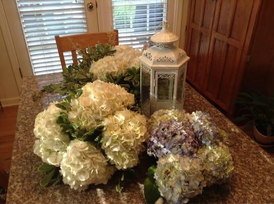 Flowers from our wedding one week later...