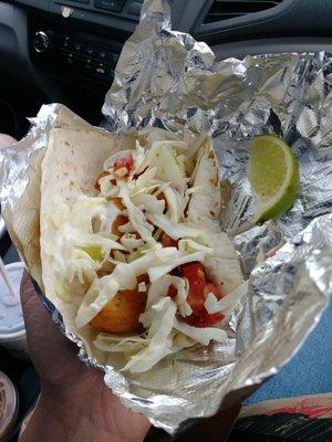 Shrimp taco!!! Delishhh