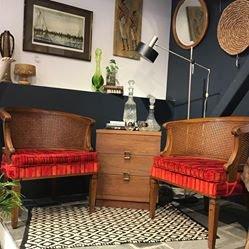 Home goods, barware, small furniture pieces and interiors