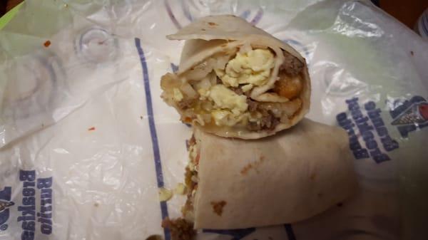 Large breakfast burrito