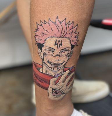 Color anime tattoo