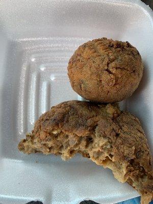 Why is it that gas station food is usually some of the best in the work.  Black pepper and regular boudin balls. So... damn.... good!