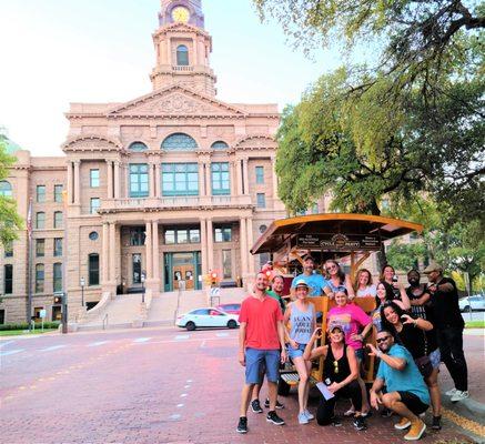 Happy birthday, Jared! Took a quick break and a pic at the Tarrant County Courthouse! Cheers!