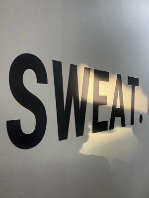 SWEAT wall