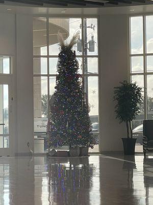 Christmas tree in lobby