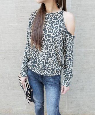 LNA Cheetah Off-Shoulder / J Brand Denim