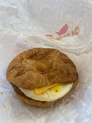 Sausage, Egg and Cheese Croissant