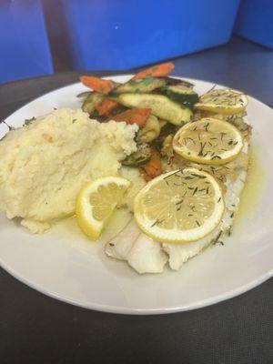 Baked haddock