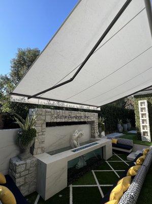 Back Patio Motorized Retractable Awning