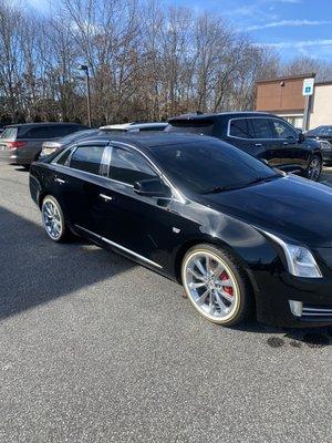 Full paint correction and ceramic booster done on this caddy