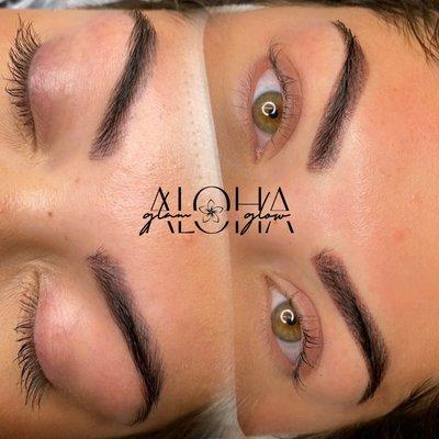 Microblading Cover-up with Powder Brow Technique