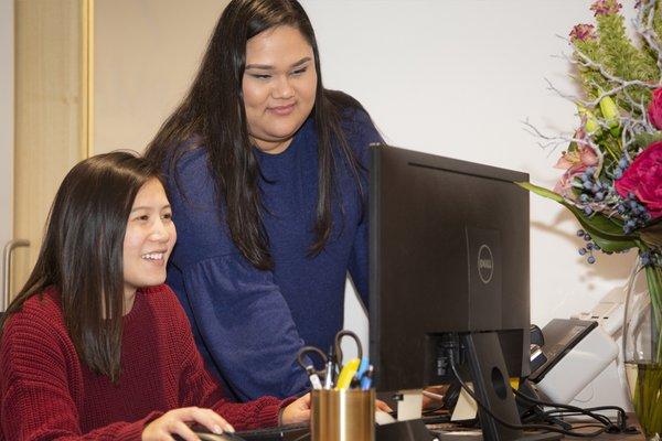 Patient liaisons, Leah and Cynthia, are here to make your experience warm and welcoming.