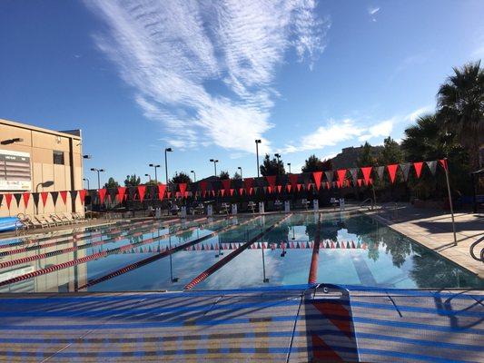 This was the area where the sprint triathlon took place.