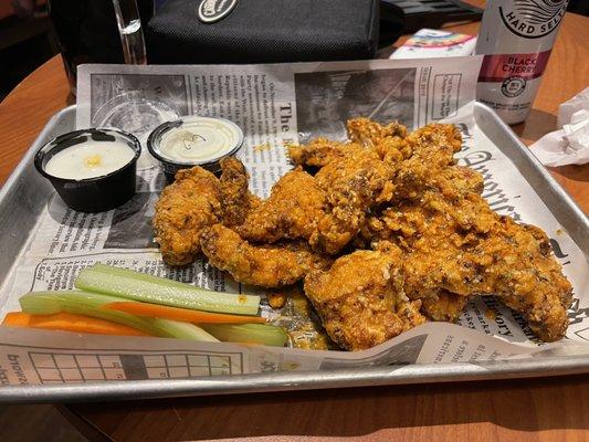 Spicy garlic parm boneless wings. Full order.