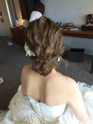 Wedding hair up do