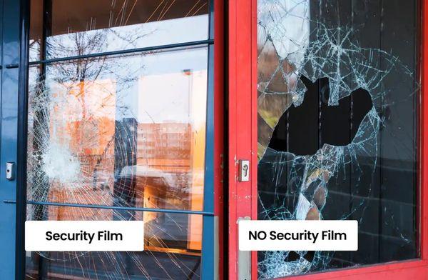 Security film for commercial applications