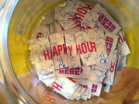 Happy Hour 3-6 Monday-Thursday!