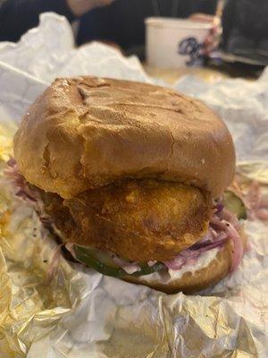 Hot chicken sandwich